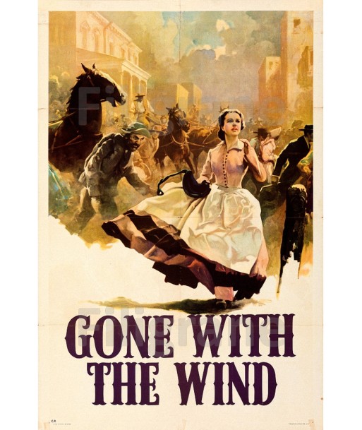 GONE WITH the WIND FILM Rnpk-POSTER/REPRODUCTION d1 AFFICHE VINTAGE ou a consommer sur place