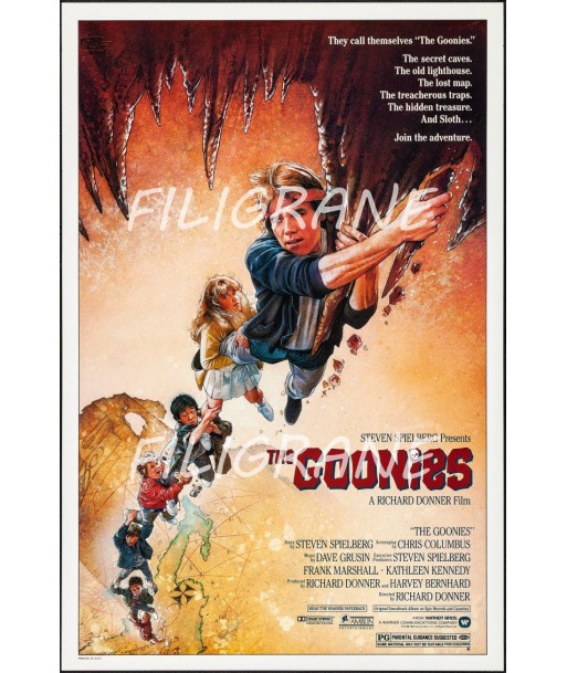 GOONIES FILM Rgwb-POSTER/REPRODUCTION d1 AFFICHE VINTAGE Paris Déstockage Promo