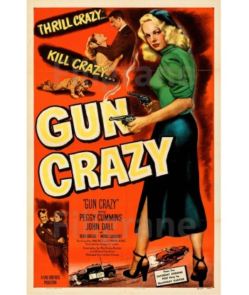 GUN CRAZY FILM Rinw-POSTER/REPRODUCTION d1 AFFICHE VINTAGE livraison gratuite