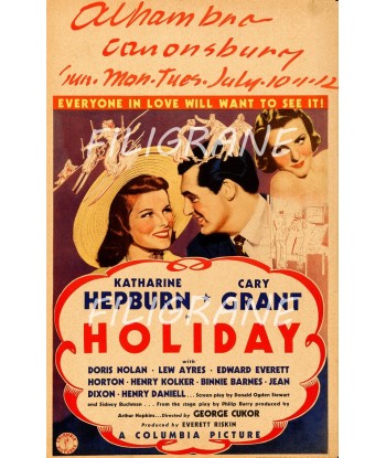 HOLIDAY FILM Rlju-POSTER/REPRODUCTION d1 AFFICHE VINTAGE shop