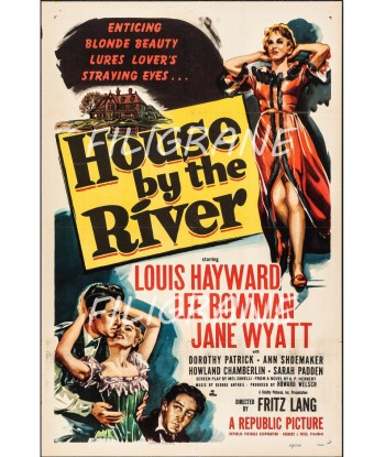 HOUSE by the RIVER FILM Rlhg-POSTER/REPRODUCTION d1 AFFICHE VINTAGE online