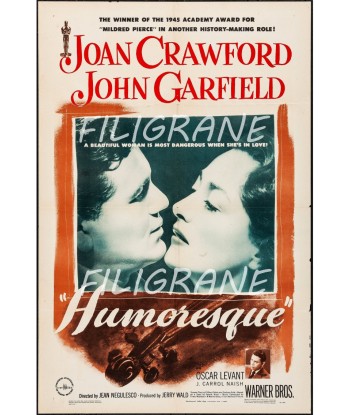 HUMORESQUE FILM Rcqm-POSTER/REPRODUCTION d1 AFFICHE VINTAGE ou a consommer sur place