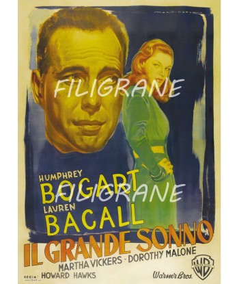 IL GRANDE SONNO FILM Rmqt-POSTER/REPRODUCTION d1 AFFICHE VINTAGE Faites des économies