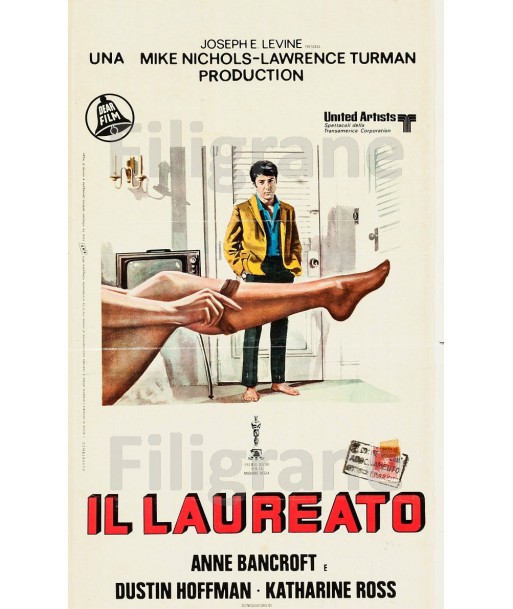 IL LAUREATO FILM Rpbu-POSTER/REPRODUCTION d1 AFFICHE VINTAGE brillant des détails fins