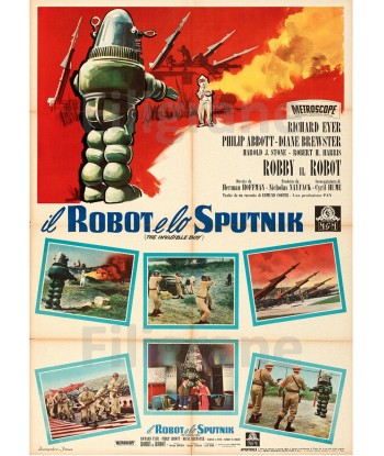 IL ROBOT e lo SPUTNIK FILM Rpnf-POSTER/REPRODUCTION d1 AFFICHE VINTAGE soldes