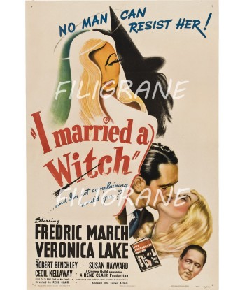 I MARRIED a WITCH FILM Rryu-POSTER/REPRODUCTION d1 AFFICHE VINTAGE votre restaurant rapide dans 