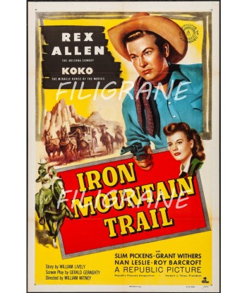 IRON MOUNTAIN TRAIL FILM Rnjh-POSTER/REPRODUCTION d1 AFFICHE VINTAGE Livraison rapide