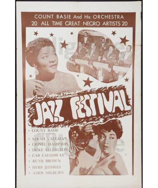 JAZZ FESTIVAL  Runh-POSTER/REPRODUCTION d1 AFFICHE VINTAGE de la marque