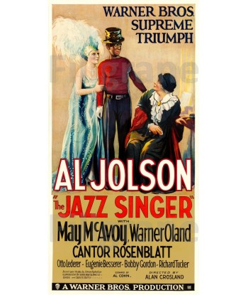 JAZZ SINGER FILM AL JONSON Rerm-POSTER/REPRODUCTION d1 AFFICHE VINTAGE soldes