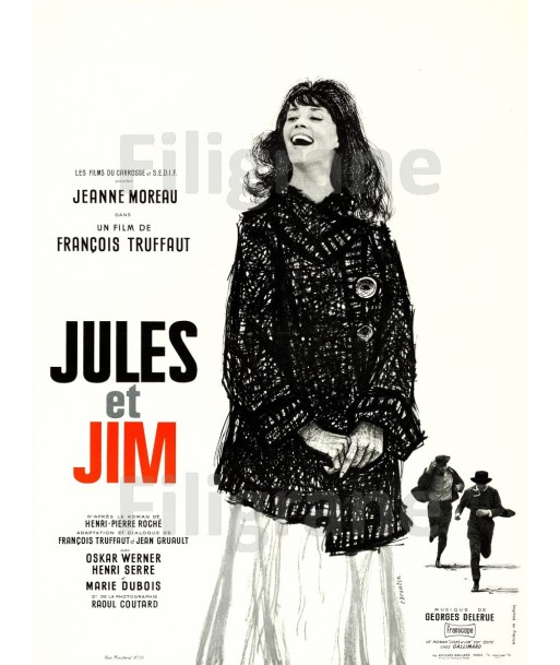 JULES et JIM FILM Rryk-POSTER/REPRODUCTION d1 AFFICHE VINTAGE prix pour 