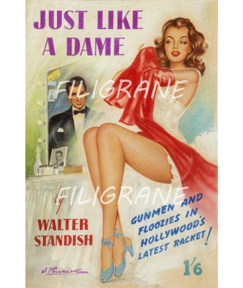 JUST LIKE a DAME FILM Rdwp-POSTER/REPRODUCTION d1 AFFICHE VINTAGE votre restaurant rapide dans 