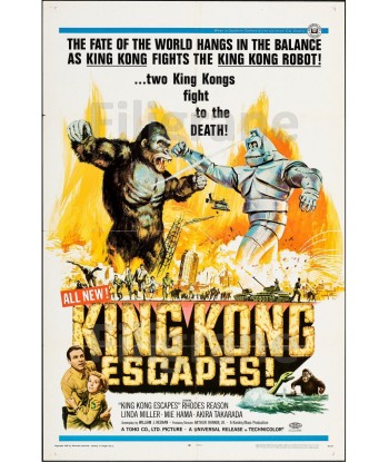 KING KONG ESCAPES FILM Rxvj-POSTER/REPRODUCTION d1 AFFICHE VINTAGE commande en ligne