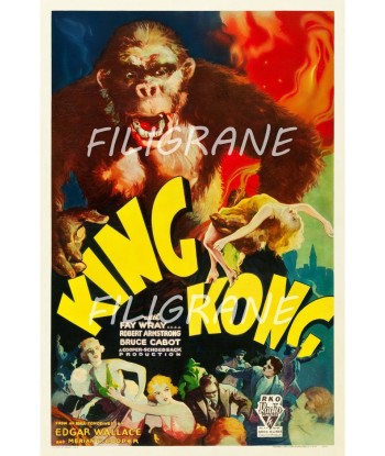 KING KONG FILM Rdnk-POSTER/REPRODUCTION d1 AFFICHE VINTAGE acheter en ligne