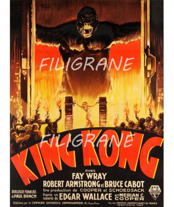 KING KONG FILM Rjfe-POSTER/REPRODUCTION d1 AFFICHE VINTAGE vente chaude votre 