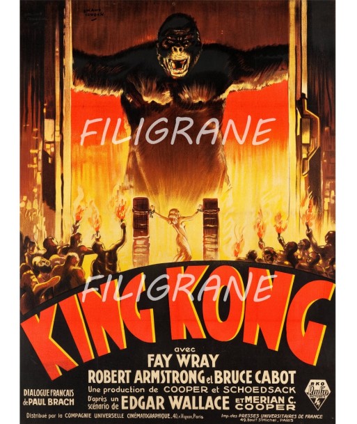 KING KONG FILM Rjfe-POSTER/REPRODUCTION d1 AFFICHE VINTAGE vente chaude votre 