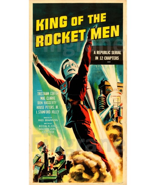 KING of ROCKET MEN FILM Rips-POSTER/REPRODUCTION d1 AFFICHE VINTAGE 2023