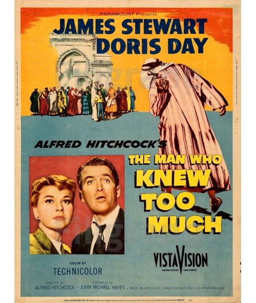 KNEW too MUCH FILM Rbaf-POSTER/REPRODUCTION d1 AFFICHE VINTAGE 2 - 3 jours ouvrés.