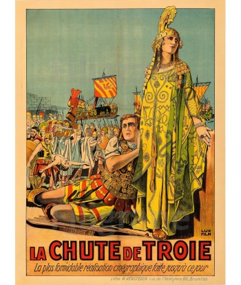 LA CHUTE de TROIE FILM Riof-POSTER/REPRODUCTION d1 AFFICHE VINTAGE du meilleur 