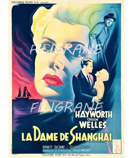 LA DAME DE SHANGHAÏ FILM Raju-POSTER/REPRODUCTION d1 AFFICHE VINTAGE pas cheres