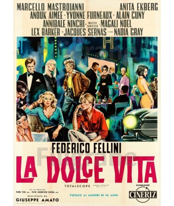 La DOLCE VITA FILM Ropz-POSTER/REPRODUCTION d1 AFFICHE VINTAGE pas chere