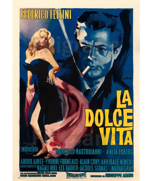 LA DOLCE VITA FILM Rvvl-POSTER/REPRODUCTION d1 AFFICHE VINTAGE Livraison rapide