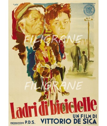 LADRI di BICICLETTE FILM Rsok-POSTER/REPRODUCTION d1 AFFICHE VINTAGE pas chere