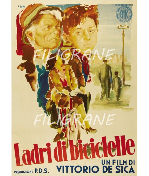 LADRI di BICICLETTE FILM Rsok-POSTER/REPRODUCTION d1 AFFICHE VINTAGE pas chere