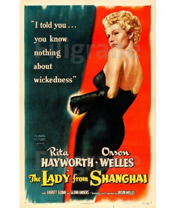 LADY from SHANGHAI FILM Ryim-POSTER/REPRODUCTION d1 AFFICHE VINTAGE Venez découvrir notre 