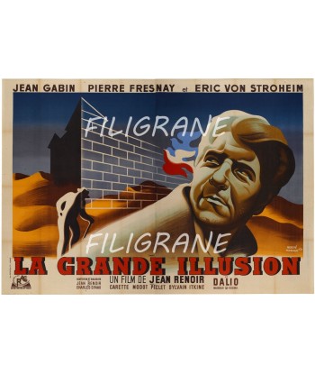 LA GRANDE ILLUSION FILM Roxm-POSTER/REPRODUCTION d1 AFFICHE VINTAGE votre restaurant rapide dans 