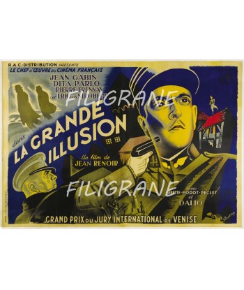 LA GRANDE ILLUSION FILM Rwhh-POSTER/REPRODUCTION d1 AFFICHE VINTAGE pas cher chine