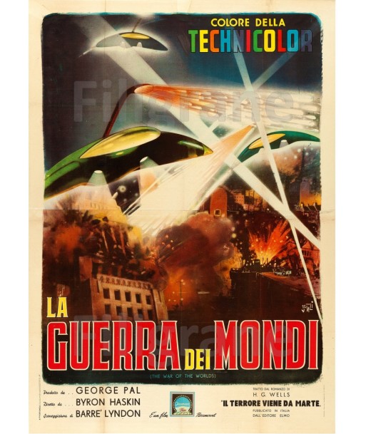 LA GUERRA dei MONDI FILM Rdrd-POSTER/REPRODUCTION d1 AFFICHE VINTAGE en ligne