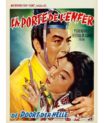 LA PORTE de L'ENFER FILM Rpva-POSTER/REPRODUCTION d1 AFFICHE VINTAGE français