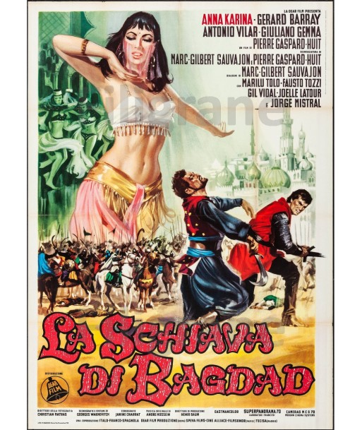 LA SCHIAVA di BAGDAD FILM Rtyc-POSTER/REPRODUCTION d1 AFFICHE VINTAGE Economisez 