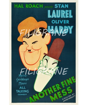 LAUREL et HARDY FILM Rlcu-POSTER/REPRODUCTION d1 AFFICHE VINTAGE acheter en ligne