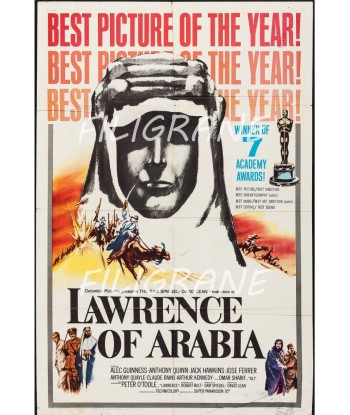 LAWRENCE of ARABIA FILM Razs-POSTER/REPRODUCTION d1 AFFICHE VINTAGE 2 - 3 jours ouvrés.