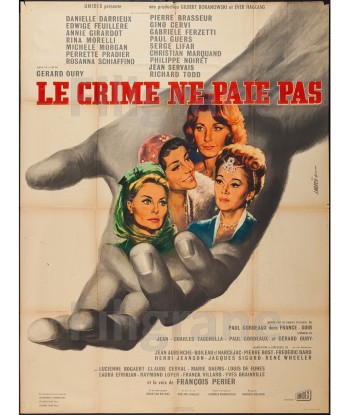 LE CRIME NE PAIE PAS FILM Ryeq-POSTER/REPRODUCTION d1 AFFICHE VINTAGE de la marque