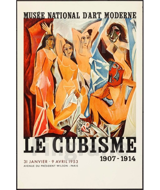 LE CUBISME EXPO 1953 Rpgd-POSTER/REPRODUCTION d1 AFFICHE VINTAGE du meilleur 