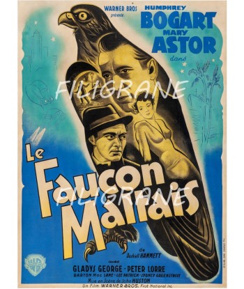 LE FAUCON MALTAIS FILM Rubv-POSTER/REPRODUCTION d1 AFFICHE VINTAGE chez Cornerstreet bien 