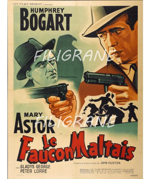 LE FAUCON MALTAIS FILM Rztn-POSTER/REPRODUCTION d1 AFFICHE VINTAGE Vous souhaitez 