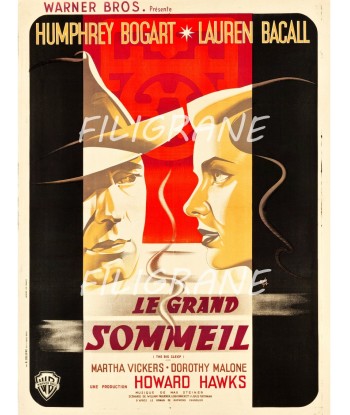 LE GRAND SOMMEIL FILM Rhdt-POSTER/REPRODUCTION d1 AFFICHE VINTAGE Jusqu'à 80% De Réduction