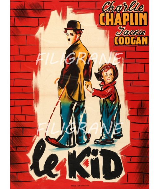 LE KID FILM CHAPLIN Rnvf-POSTER/REPRODUCTION d1 AFFICHE VINTAGE Paris Déstockage Promo