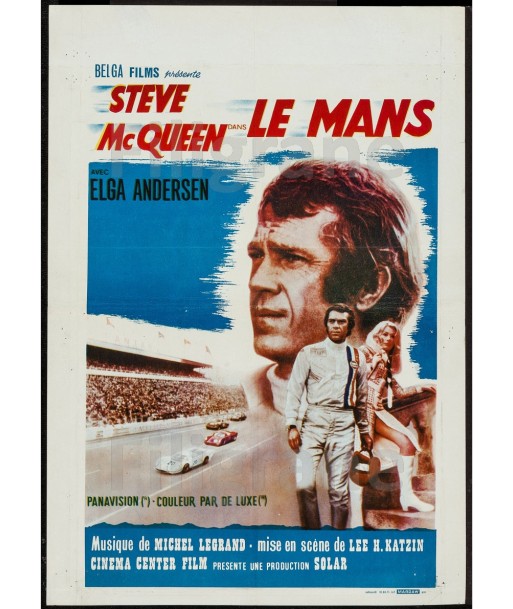 LE MANS Mc QUEEN FILM Rblk-POSTER/REPRODUCTION d1 AFFICHE VINTAGE en ligne