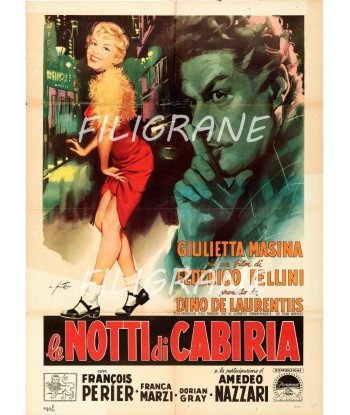 le NOTTI di CABIRIA FILM Rfbi-POSTER/REPRODUCTION d1 AFFICHE VINTAGE le des métaux précieux