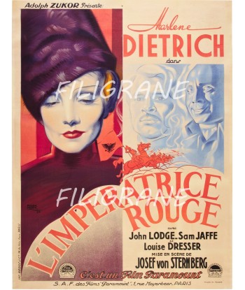 L'IMPéRATRICE ROUGE FILM Rwoz-POSTER/REPRODUCTION d1 AFFICHE VINTAGE pas cher 