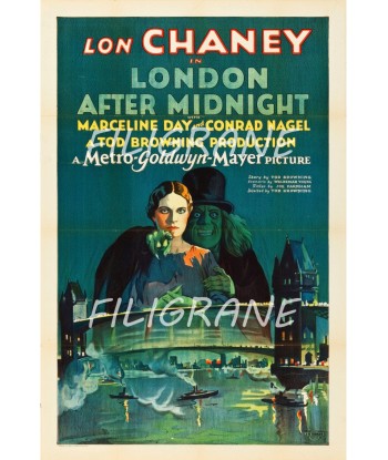 LONDON AFTER MIDNIGHT FILM Rjee-POSTER/REPRODUCTION d1 AFFICHE VINTAGE la livraison gratuite