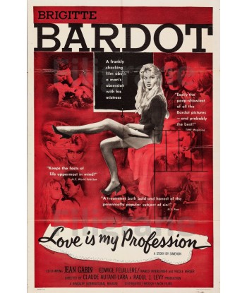 LOVE IS MY PROFESSION FILM Rwjb-POSTER/REPRODUCTION d1 AFFICHE VINTAGE commande en ligne