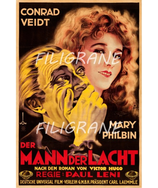 MANN der LACHT FILM Rogd-POSTER/REPRODUCTION d1 AFFICHE VINTAGE Comment ça marche